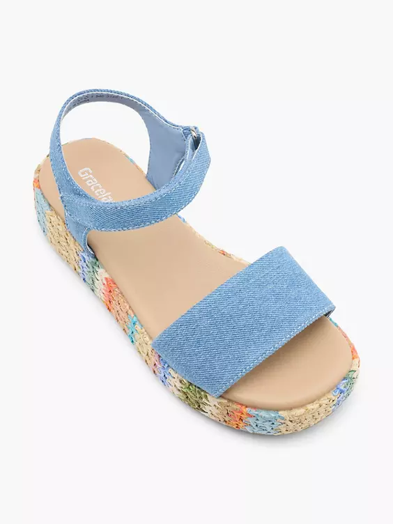 Graceland Sandale in blau