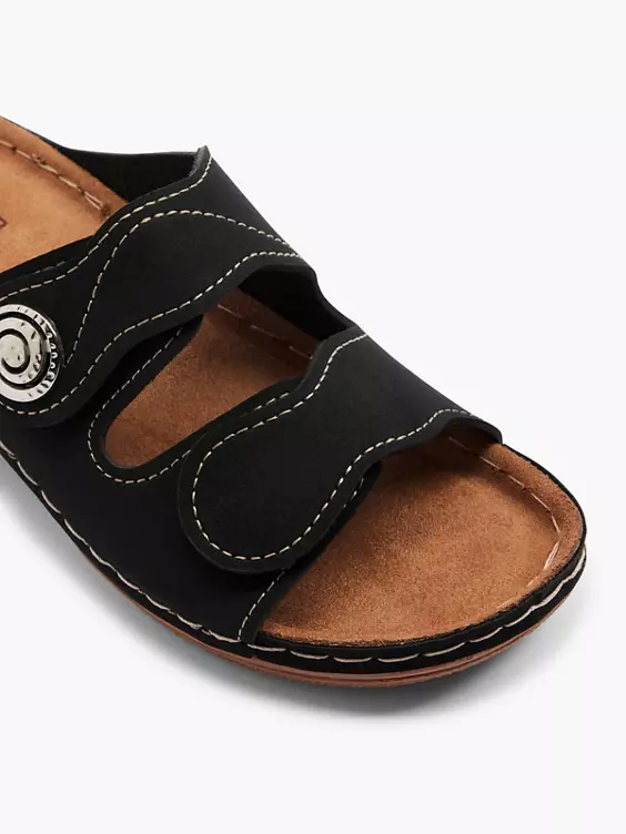 Easy Street Komfort Pantolette in schwarz