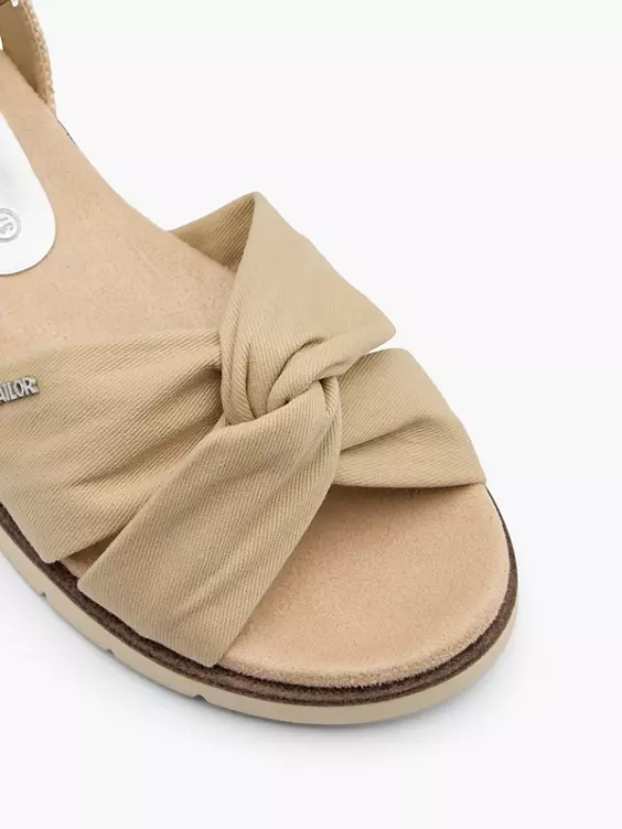 TOM TAILOR Sandale in sand