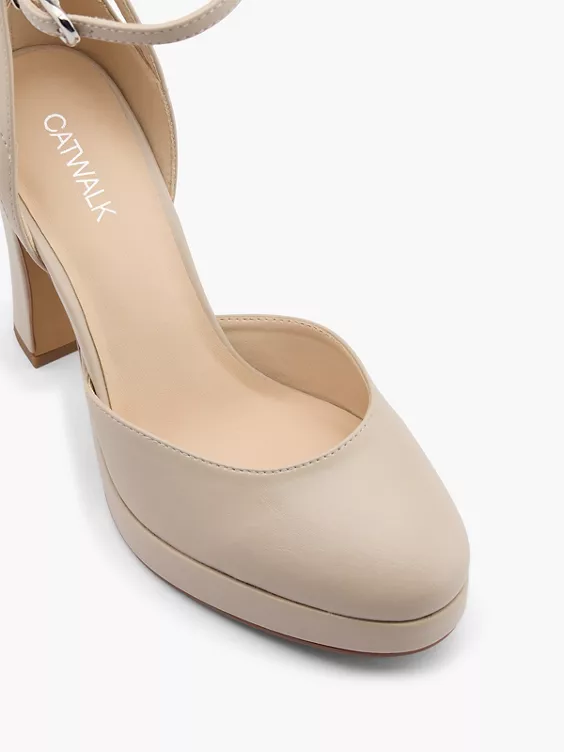 Catwalk Spangenpumps in taupe
