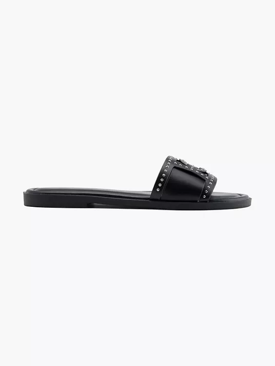 Catwalk Pantolette in schwarz