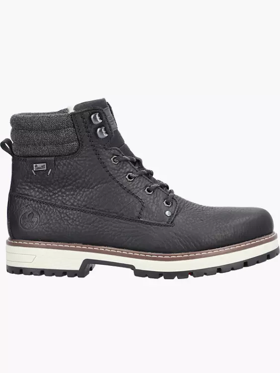 Rieker Herren Schnürstiefel in schwarz