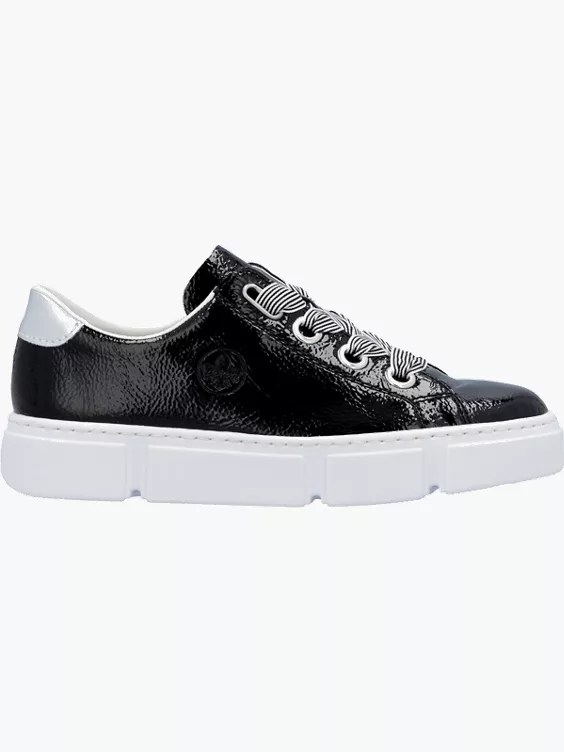 Rieker Damen Sneaker Low in schwarz