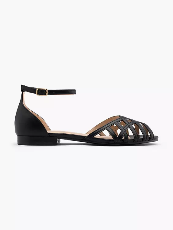 Graceland Sandale in schwarz