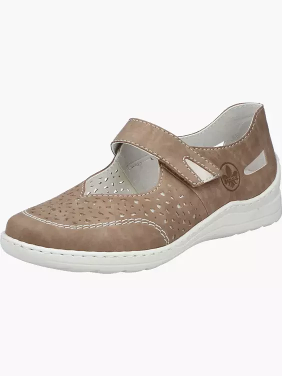 Rieker Damen Slipper in beige