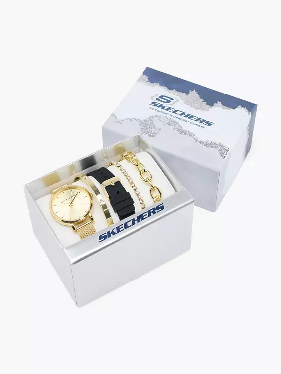 Skechers Uhr Set in gold