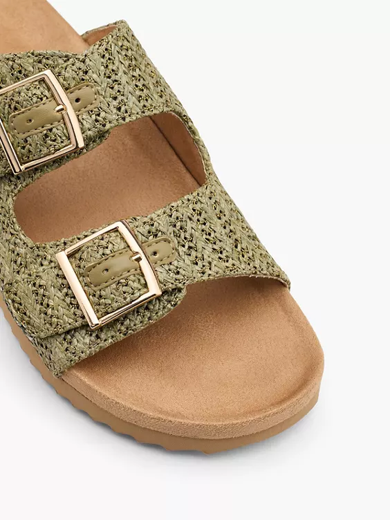 Graceland Pantolette in khaki