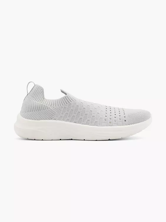 Graceland Slip On Sneaker in hellgrau
