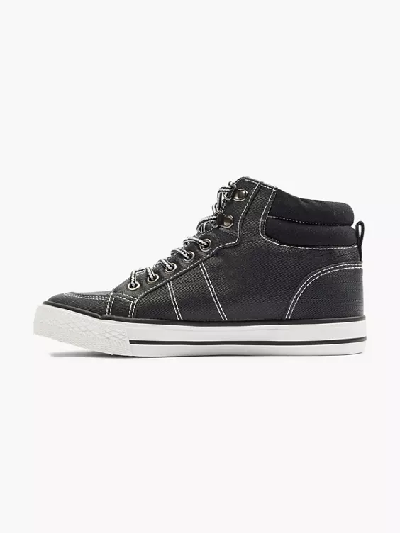 Chiemsee Hoher Sneaker in schwarz