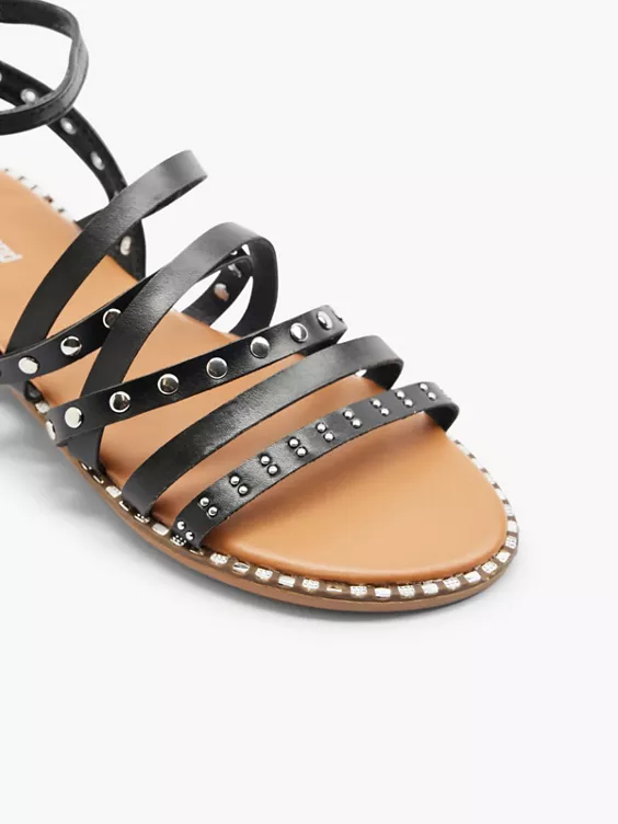 Graceland Sandale in schwarz