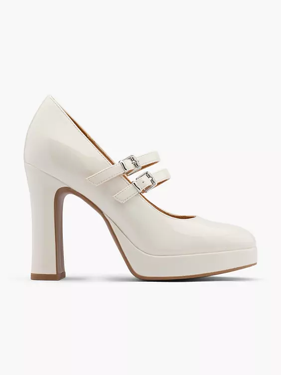 Catwalk Mary Jane Pumps in creme