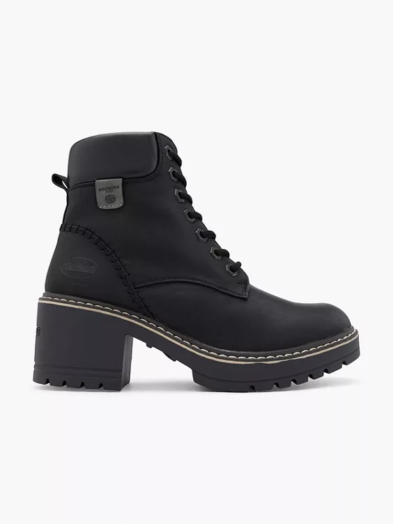 Dockers Schnürstiefelette in schwarz