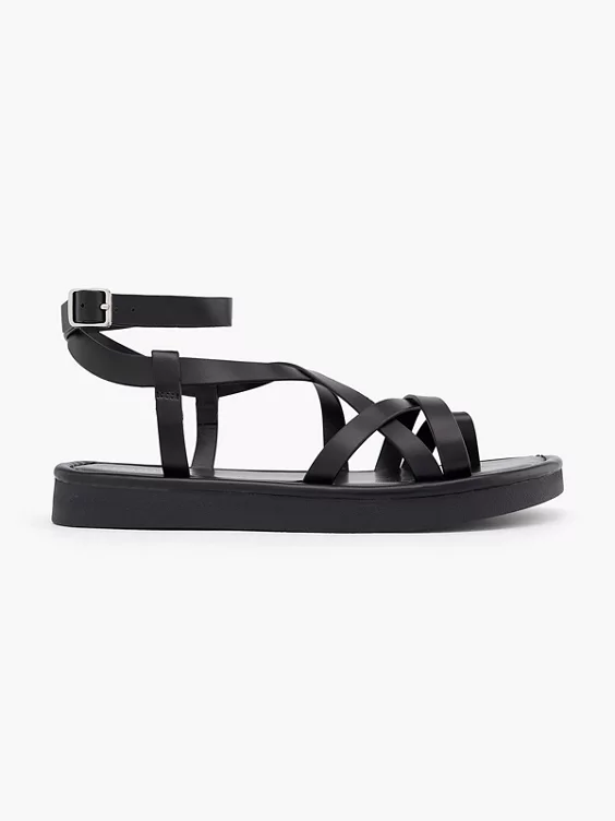 Catwalk Sandale in schwarz