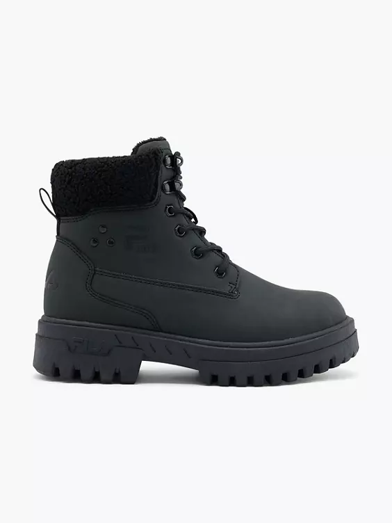 FILA Schnürboots in schwarz