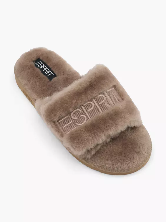 ESPRIT Hausschuh in taupe