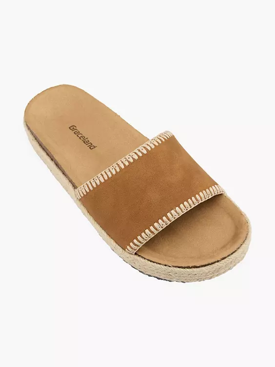 Graceland Pantolette in cognac