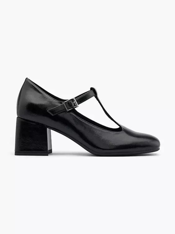 Catwalk T-Spangenpumps in schwarz