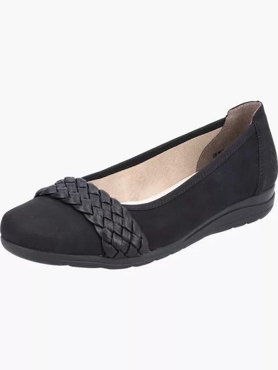 Rieker Damen Ballerinas in schwarz