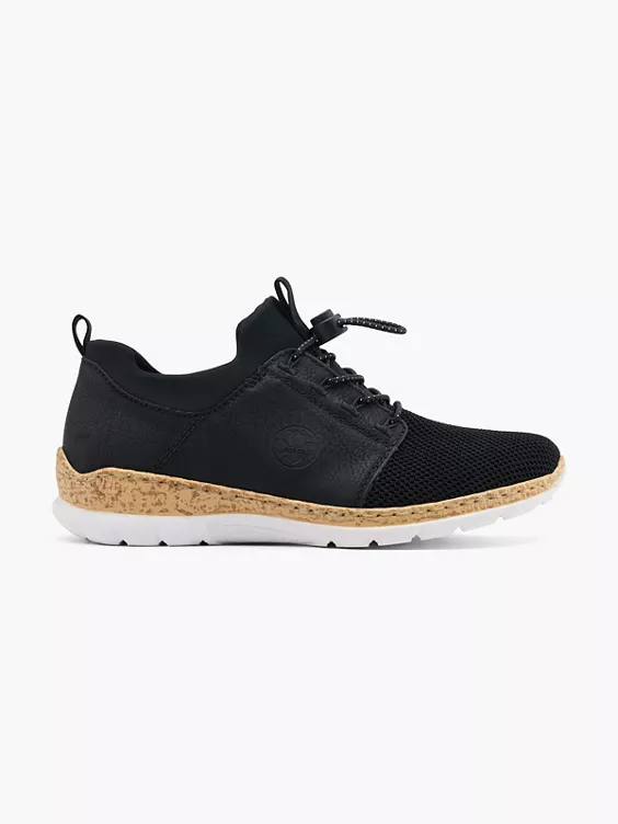Rieker Slip On Sneaker in schwarz