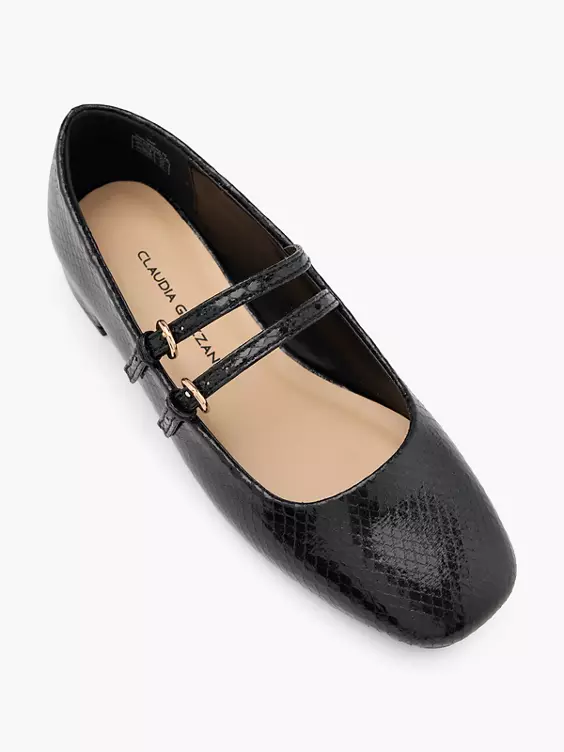 Claudia Ghizzani Mary Jane Ballerina in schwarz
