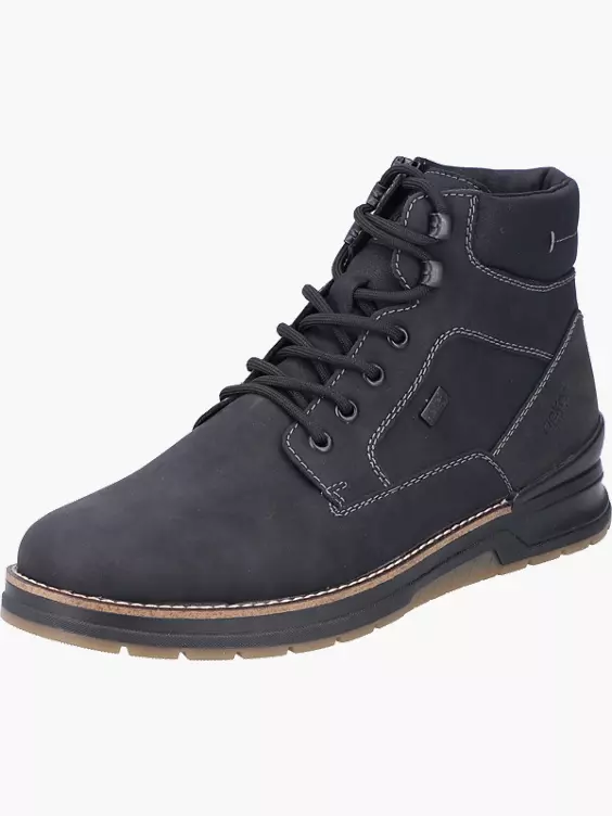 Rieker Herren Schnürstiefel in schwarz