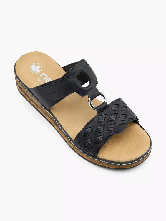 Rieker Pantolette in schwarz