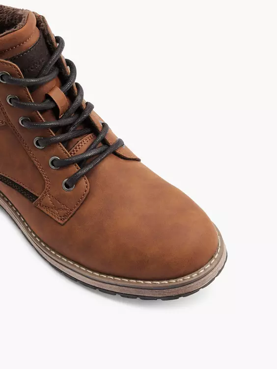 TOM TAILOR Schnürboots in braun