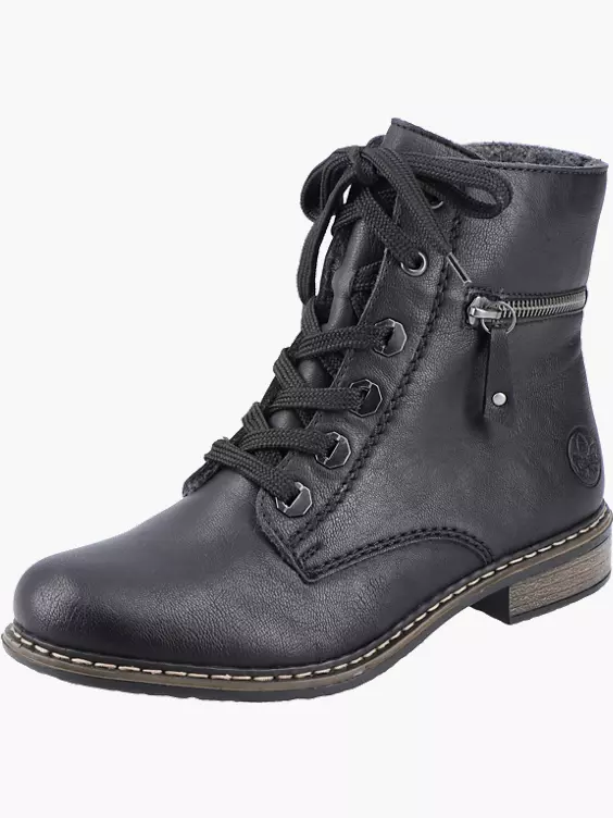 Rieker Damen Biker Boots in schwarz