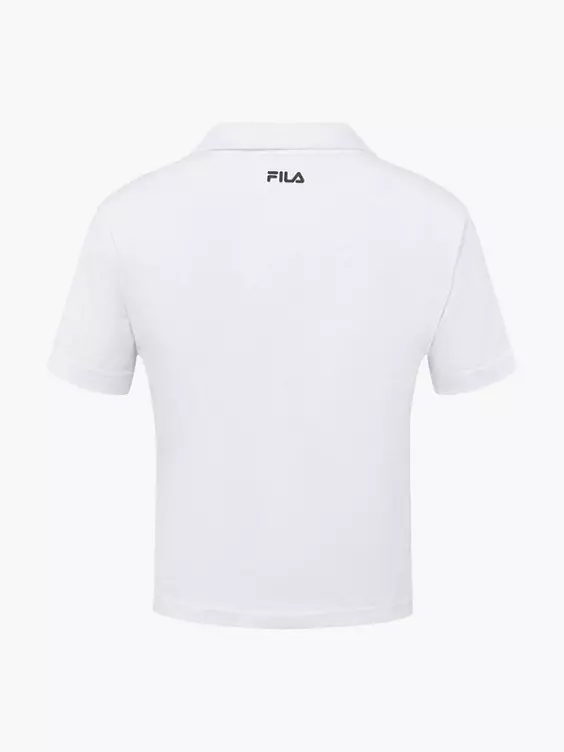 FILA Crop Poloshirt in weiß