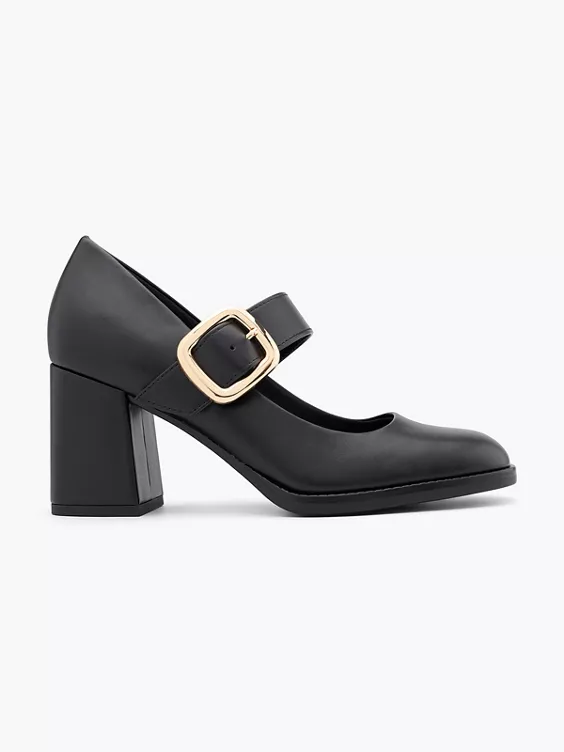 Graceland Mary Jane Pumps in schwarz