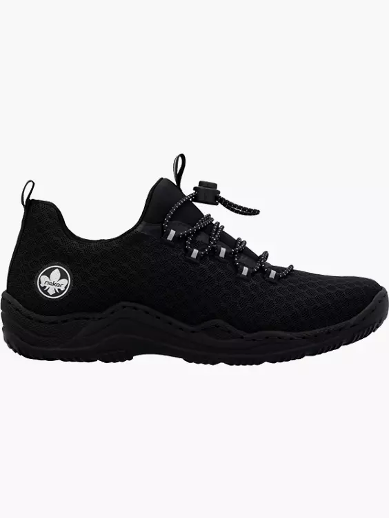 Rieker Damen Slipper in schwarz