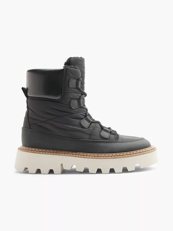 Catwalk Schnürboots in schwarz