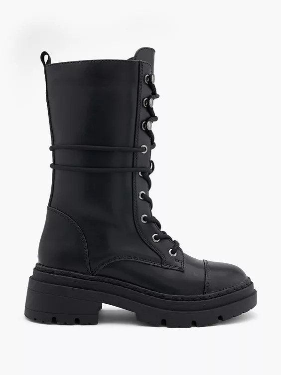 Graceland Schnürstiefel in schwarz