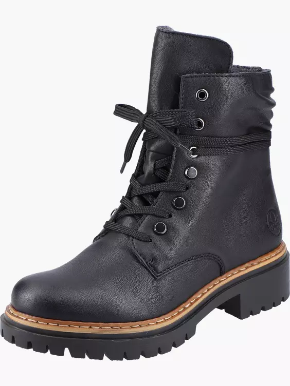 Rieker Damen Biker Boots in schwarz