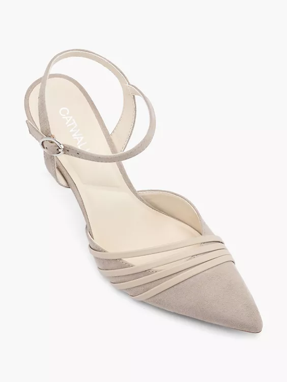 Catwalk Slingpumps in camel