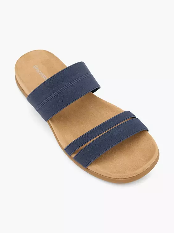 Graceland Pantolette in blau