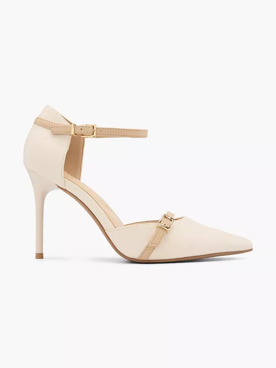 Catwalk Spangenpumps in beige