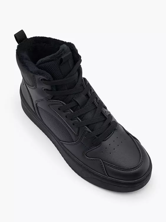 Vty Hoher Sneaker in schwarz