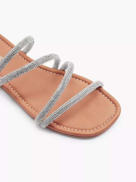 Catwalk Pantolette in silber