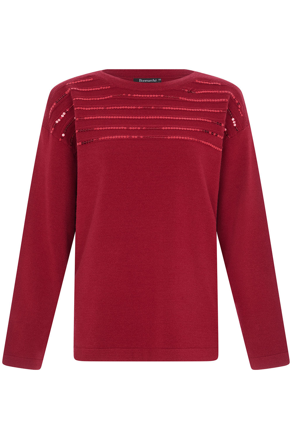 Sequin Rib Jumper