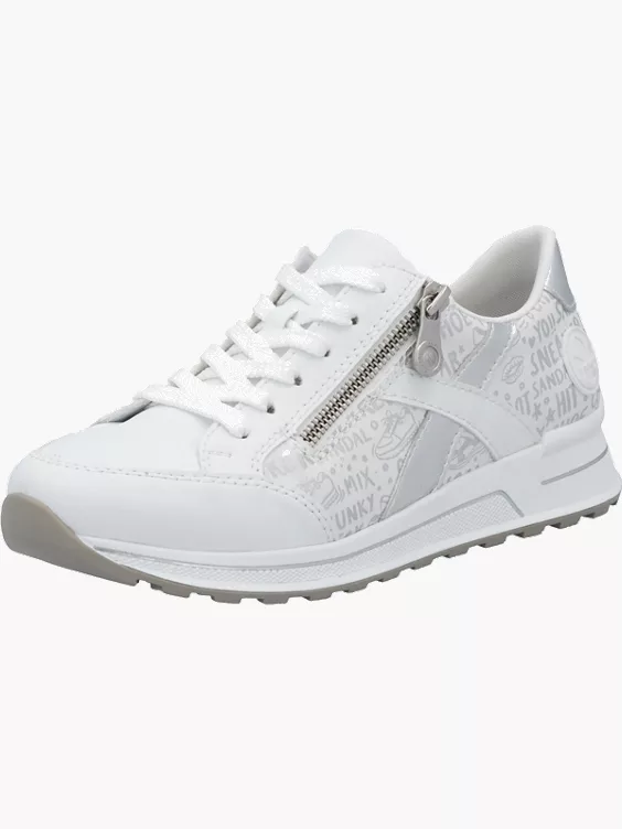 Rieker Damen Sneaker Low in weiß