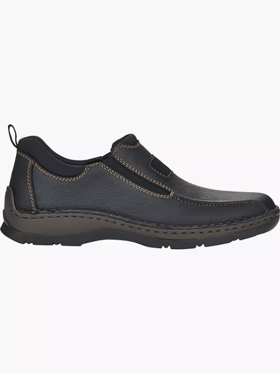 Rieker Herren Slipper in schwarz