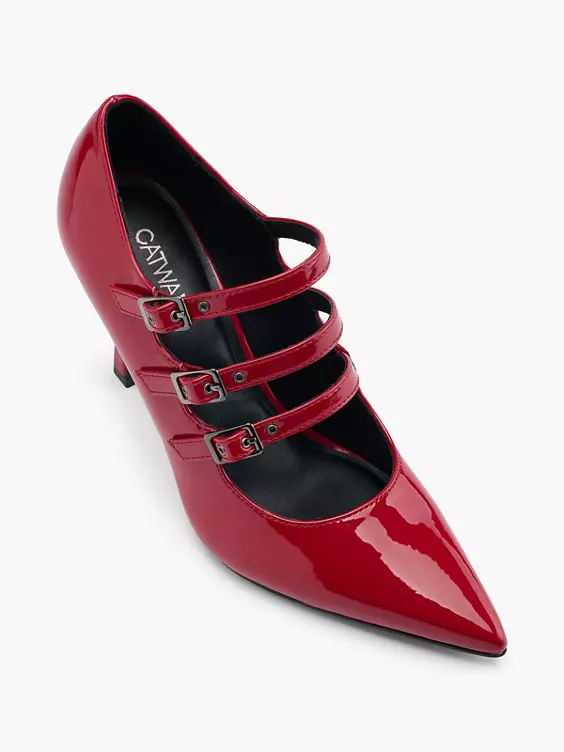 Catwalk Spangenpumps in rot