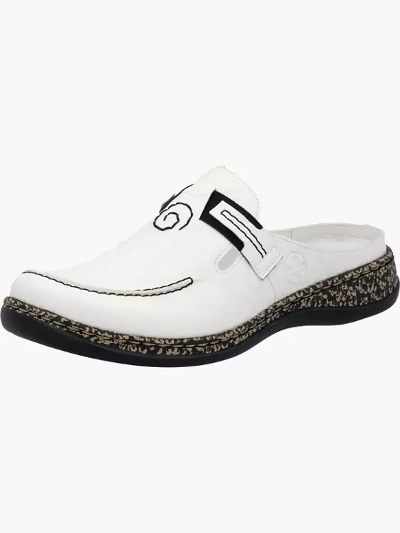 Rieker Damen Clogs in weiß