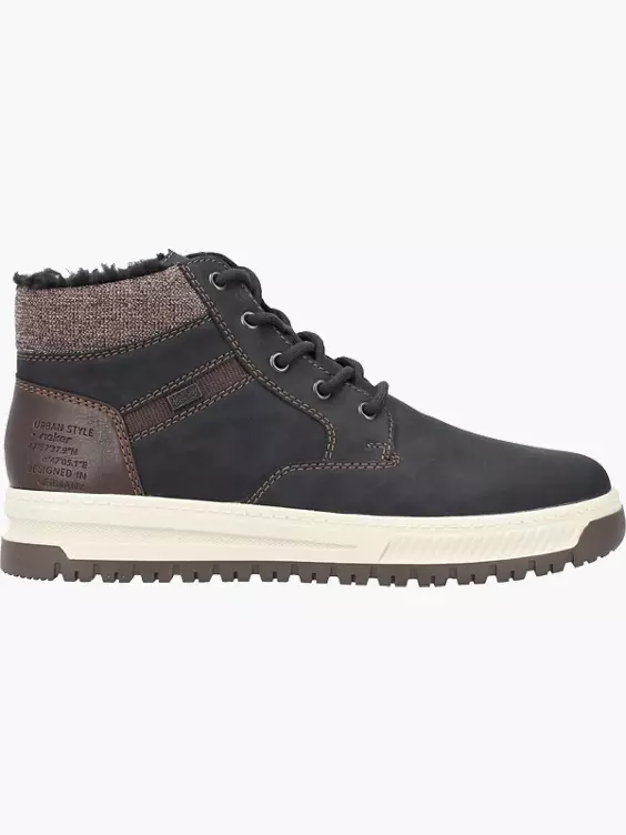 Rieker Herren Schnürstiefel in schwarz