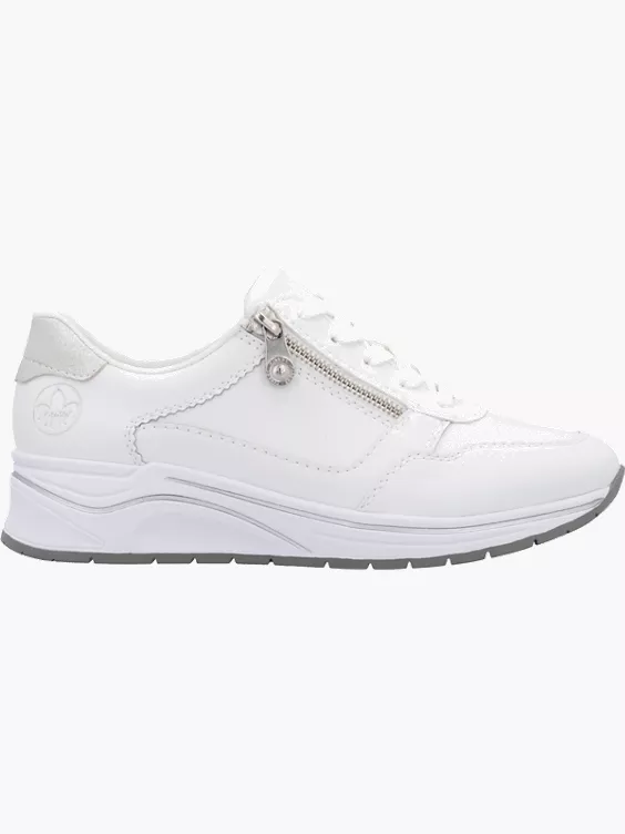 Rieker Damen Sneaker Low in weiß