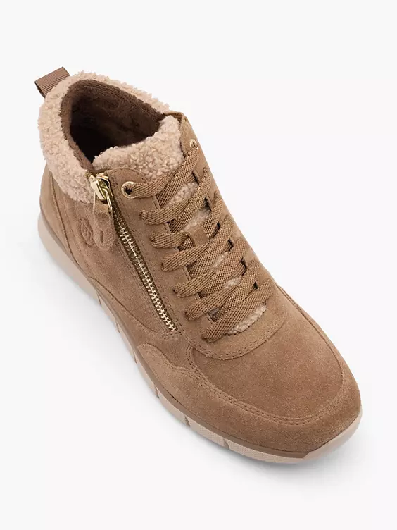 Medicus Leder Komfort Schnürboots in beige