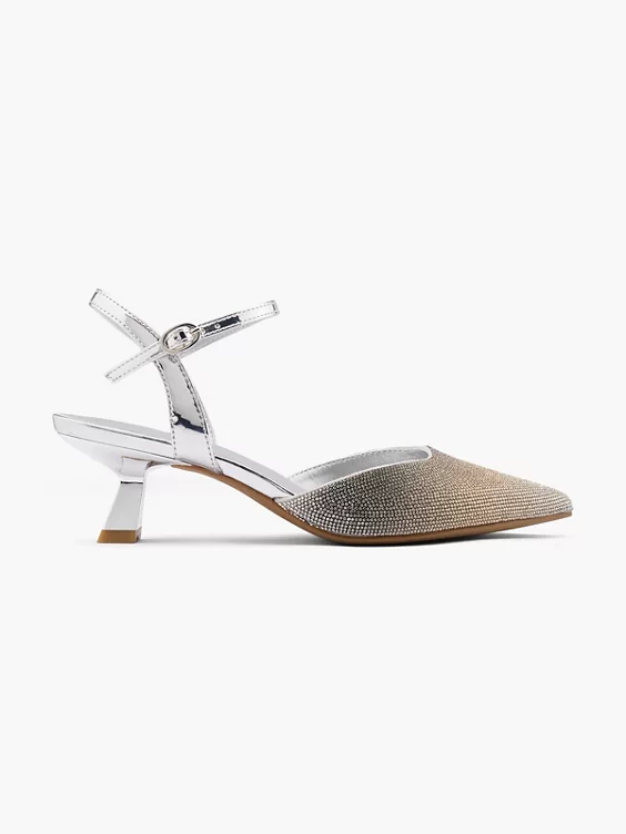 Catwalk Slingpumps in silber