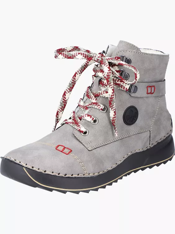 Rieker Damen Schnürstiefel in grau