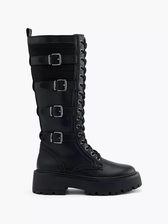 Catwalk Stiefel in schwarz